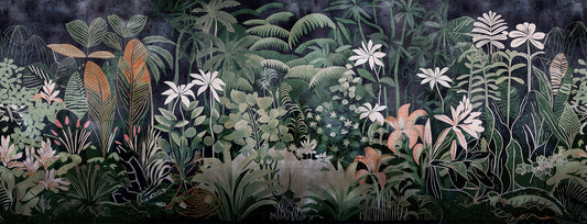 Equatorial Eden Vibrant Jungle Wallpaper Mural