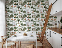 Stylish Equestrian Estate luxury wall covering paper.