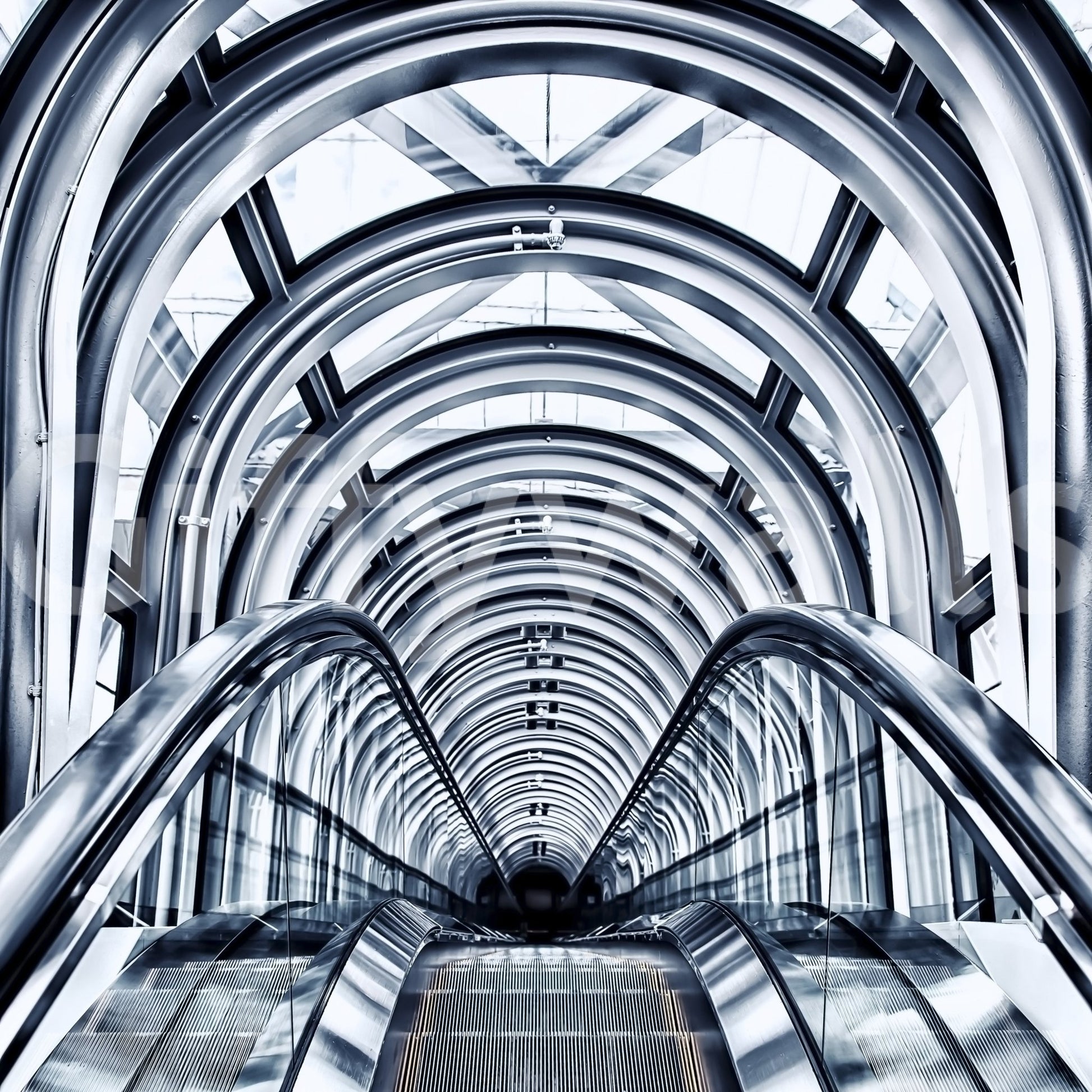 Escalator Arches Wall Mural