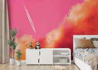 A contemplative peaceful scene wallpaper mural for a feature wall.

