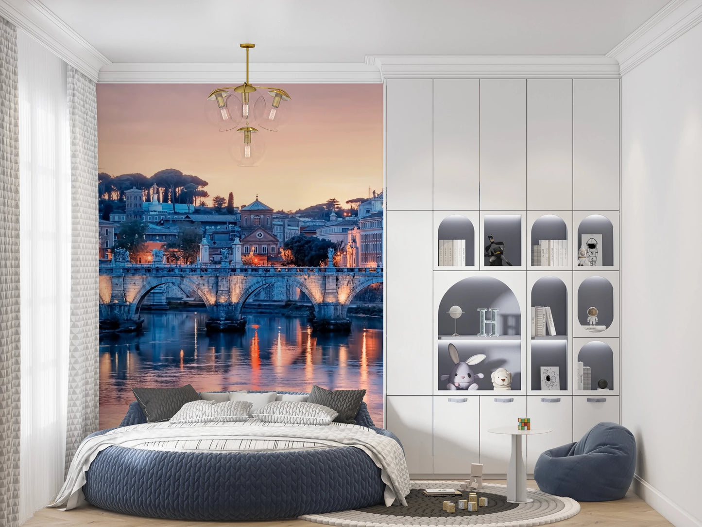 Eternal City Dusk Wall Mural