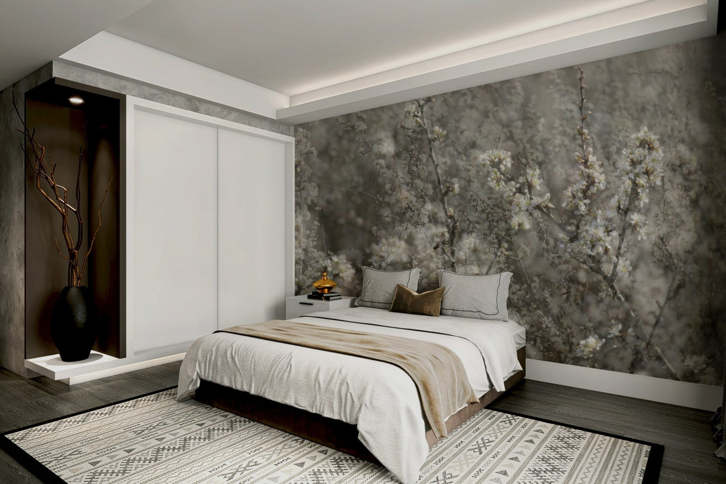 Ethereal Blossoms: Soft Floral Photography Wall Mural