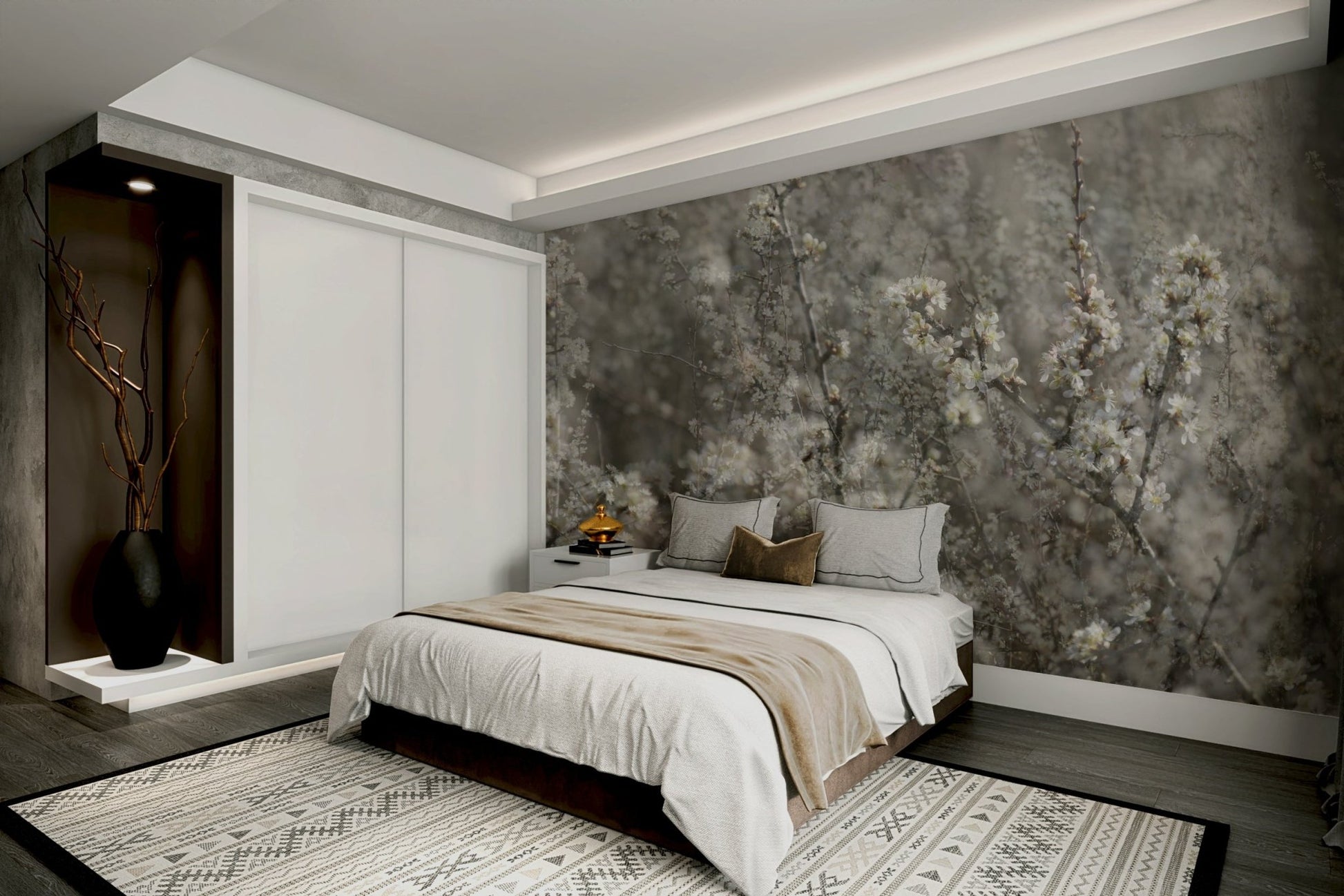 Ethereal Blossoms: Soft Floral Photography Wall Mural