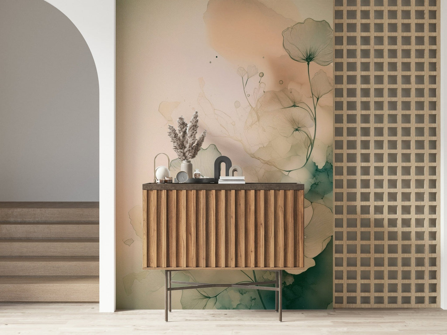 Ethereal Floral Hues Wall Mural