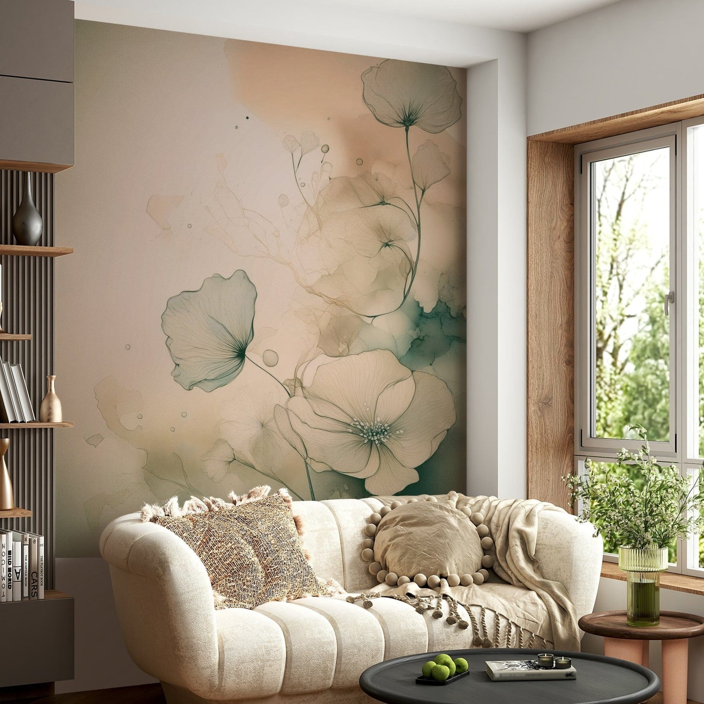 Ethereal Floral Hues Wall Mural