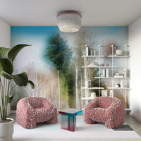 Subtle woodland photo wall mural
