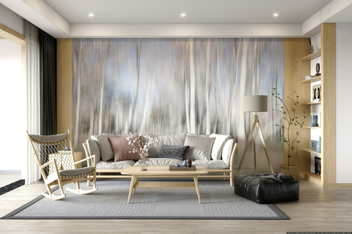 Ethereal Forest Light Wall Mural -2682331