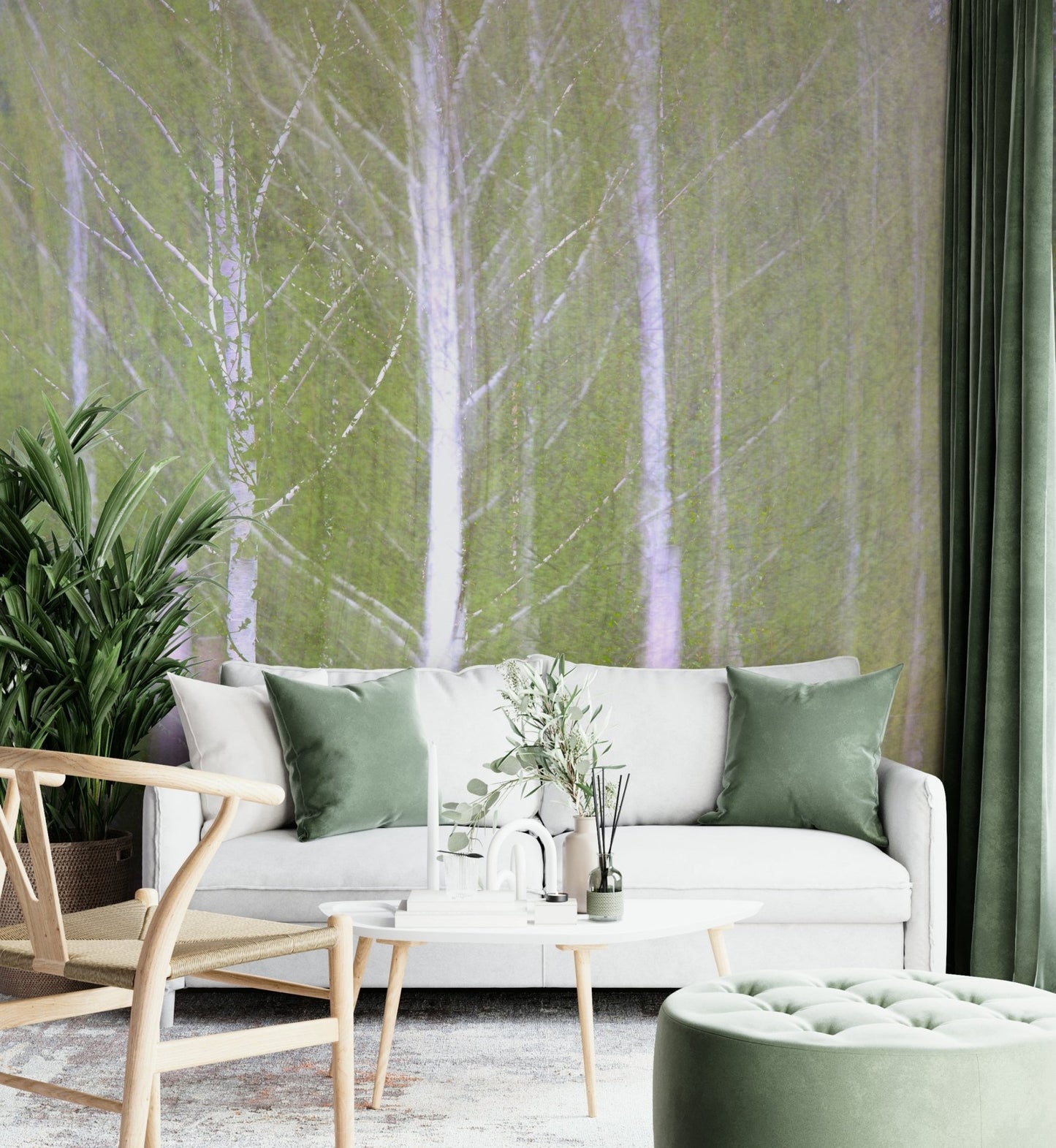 Close-up shot of the mural, showing its smooth, non-glossy finish.

