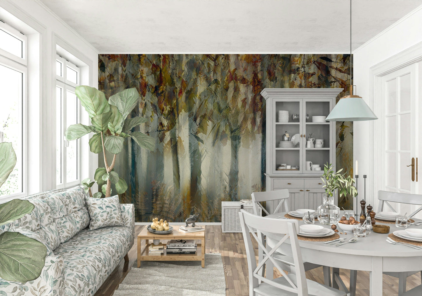 A classic abstract design wallpaper for walls.
