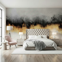 A graceful subtle pattern wall mural in soft, elegant tones.