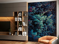 A serene blooming garden wall mural for your decor.

