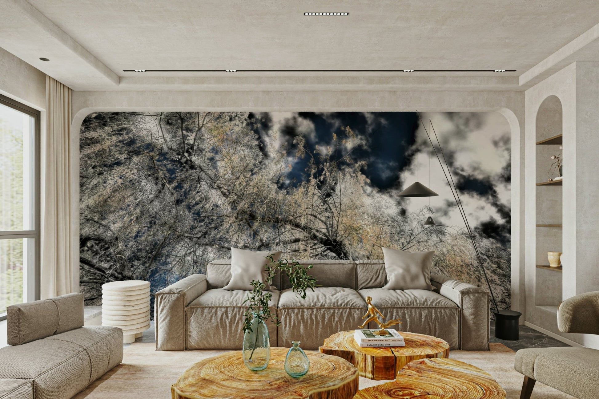 Tree canopy mural wallpaper
