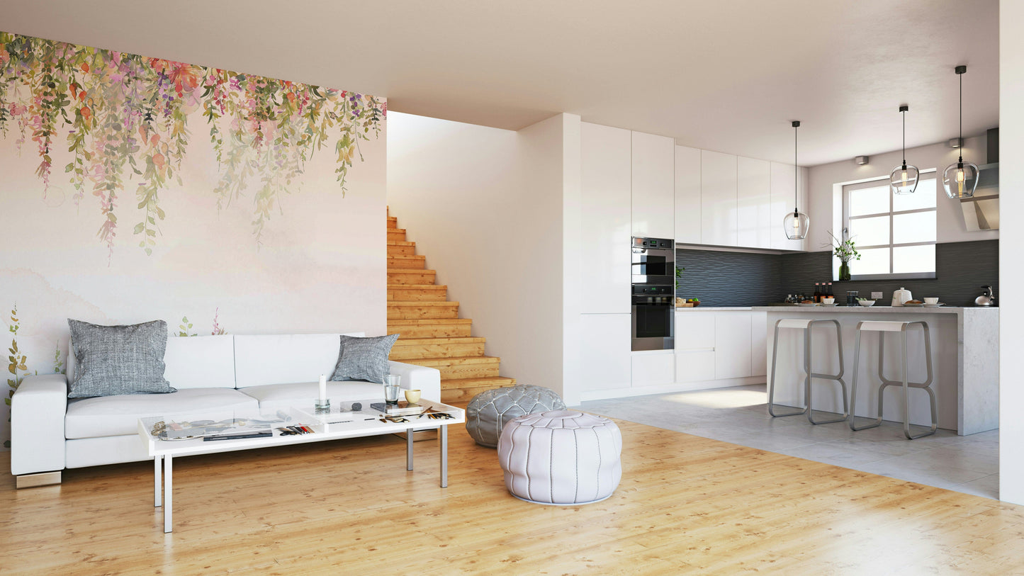 The colors are muted and gentle, with blended hues.

