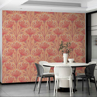 Gentle coral flower wallpaper
