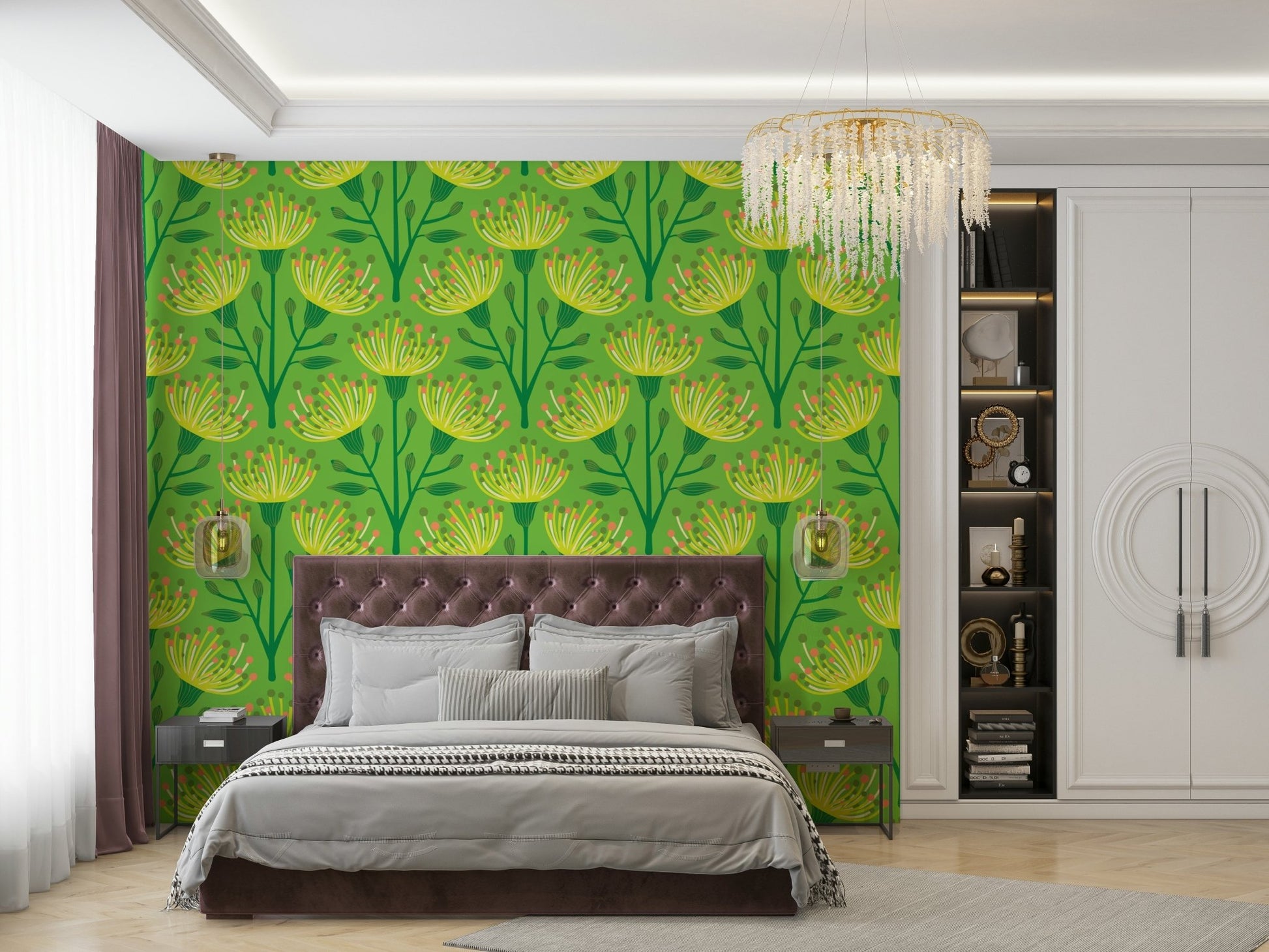 The feeling is one of fresh elegance.

