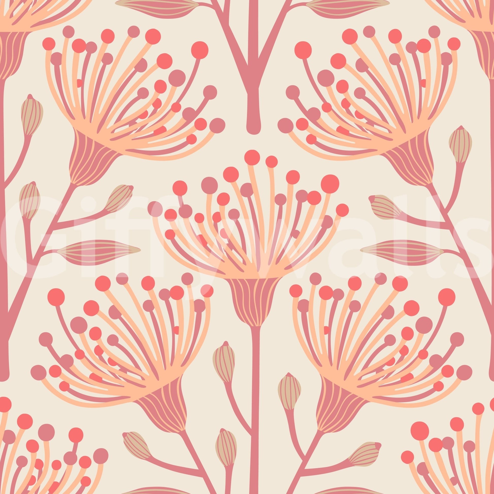 Pastel nature theme wallpaper for walls
