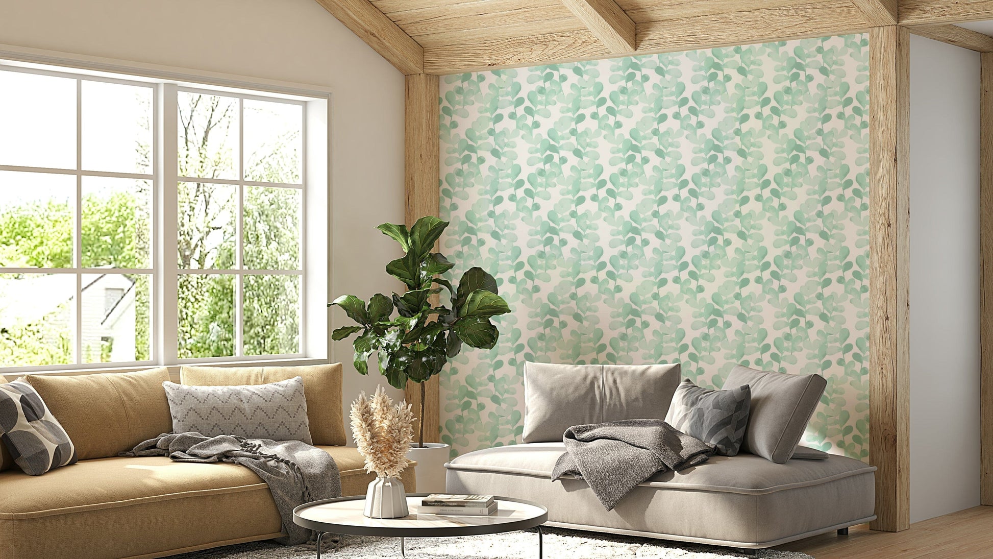 Eucalyptus Dream peaceful wallpaper for walls

