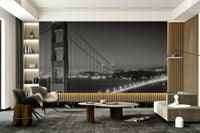 Elegant wall mural with delicate blossoms


