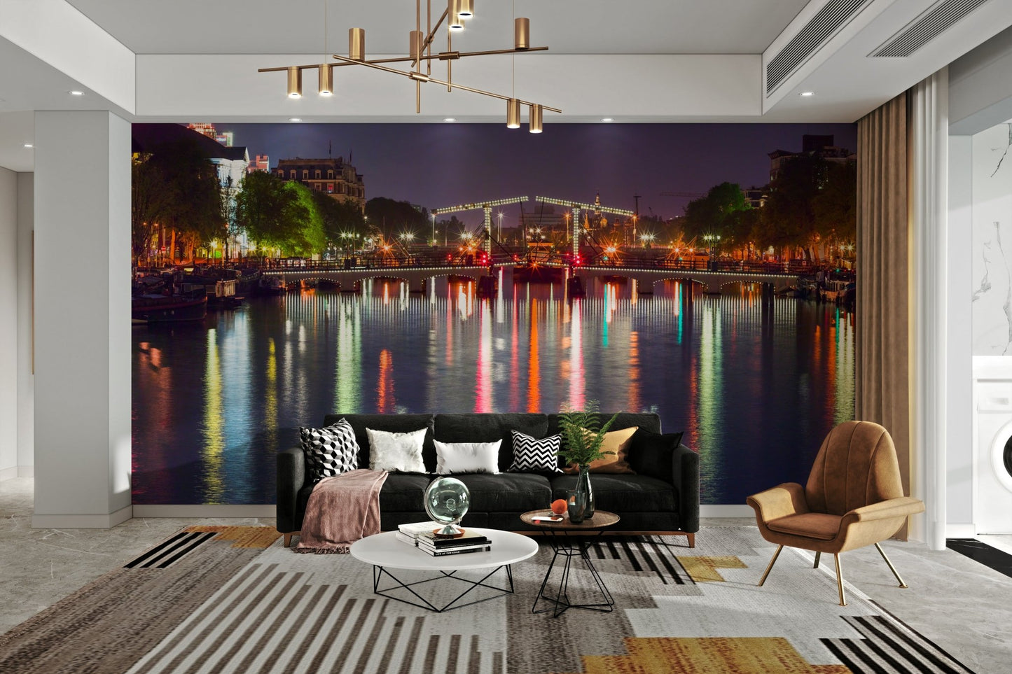 The style is peaceful and feels very connected to the city.

