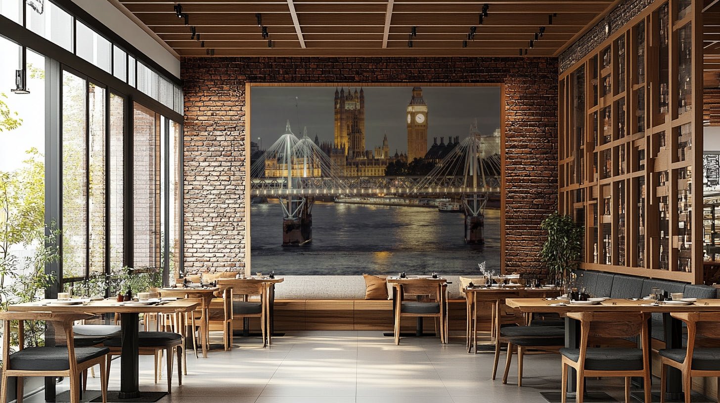 Wallpaper showing the Houses of Parliament.

