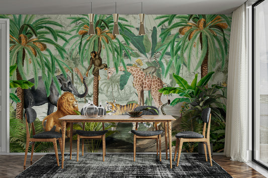 Exotic Eden mural wallpaper

