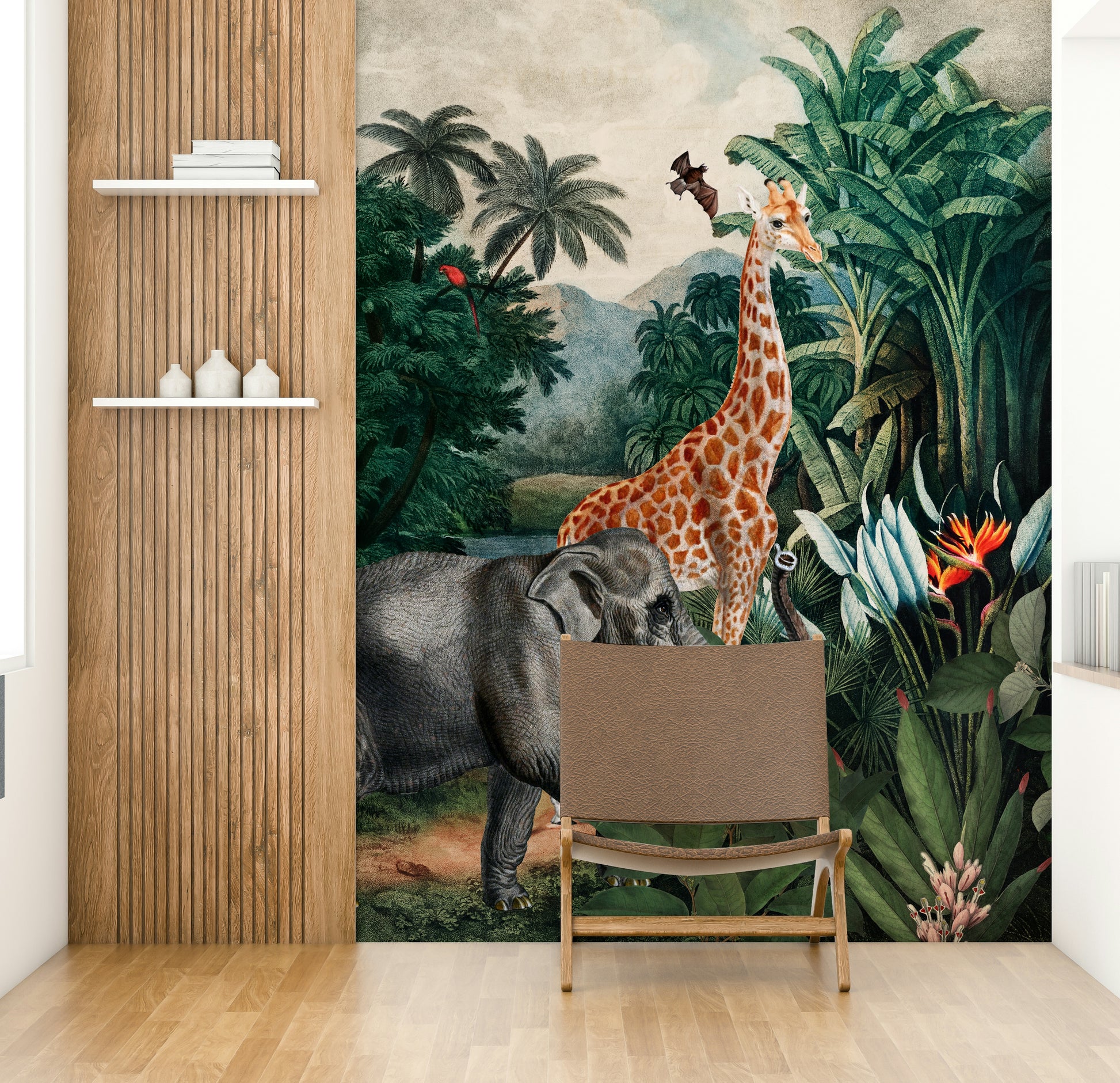 Jungle animal wallpaper for walls

