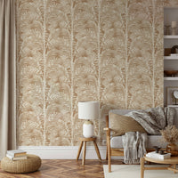 Palm leaf pattern wallpaper

