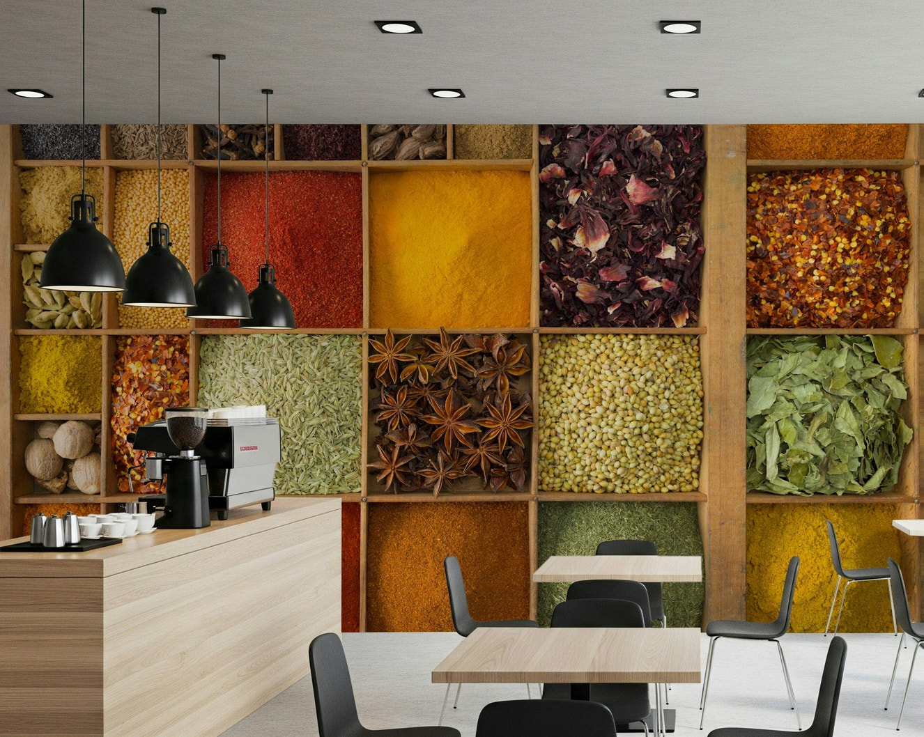 Exotic Spice Collection Wall Mural