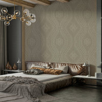 Laurel oak-colored wallpaper for refined interiors

