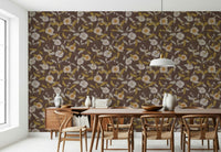 Unique Tropical Floral Antique motif; provides a cozy, moody, artistic flair.