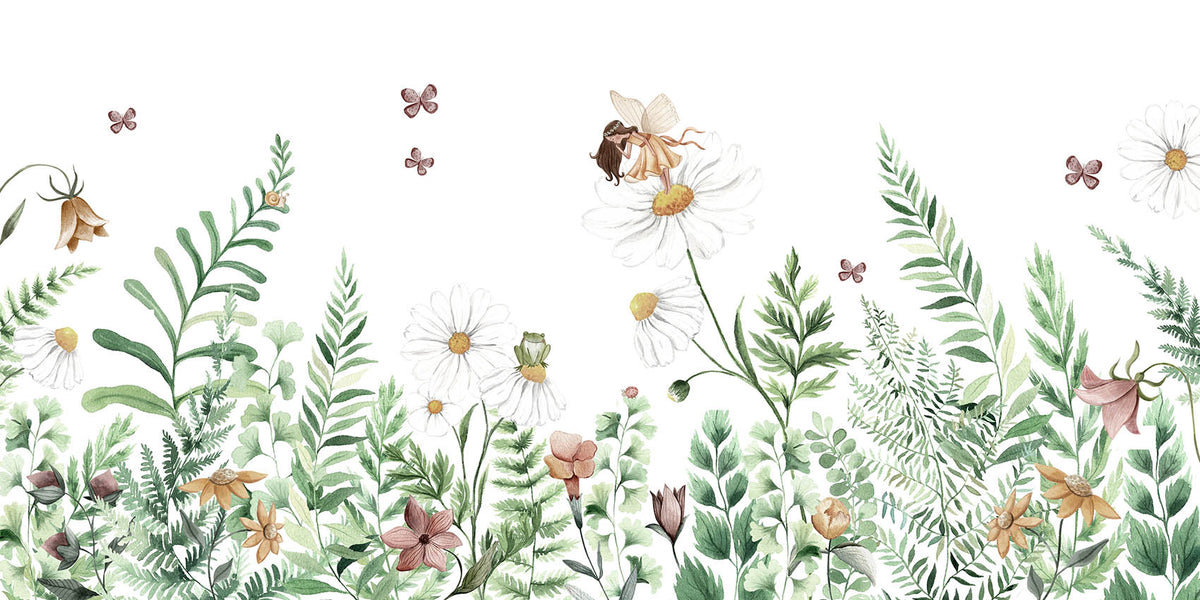 Fairy Garden Flowers Wallpaper Murals in your room