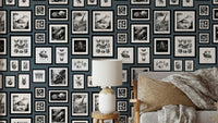 Wallpaper with detailed illustrations of fantasy animals

