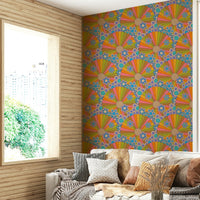Wall decor evoking the spirit of the 70s.

