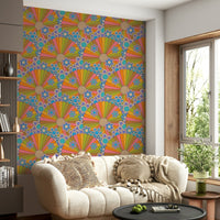 Energetic and vibrant aesthetic.

