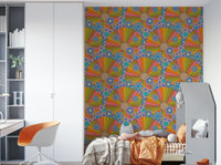 Inspired by 1970s psychedelic art.

