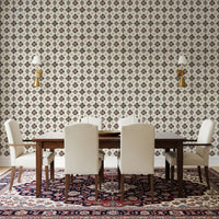 Farmhouse Classic Backsplash Choco Wallpaper⁠