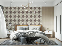 Farmhouse Classic Backsplash Choco Wallpaper⁠