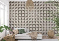 Farmhouse Classic Backsplash Choco Wallpaper⁠