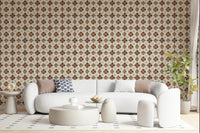 Farmhouse Classic Backsplash Clay Wallpaper⁠