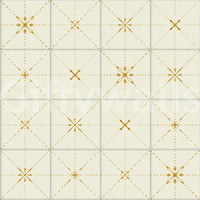 Farmhouse Delicate Backsplash Gold Wallpaper⁠