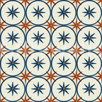 Farmhouse Timeless Backsplash Blue Wallpaper⁠