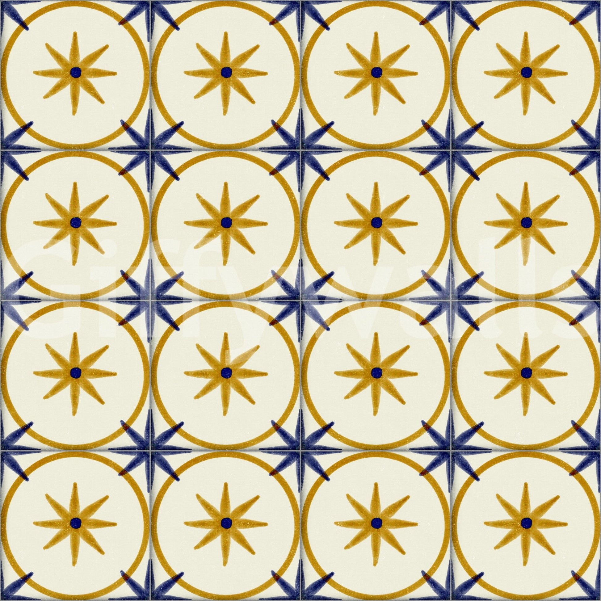 Farmhouse Timeless Backsplash Gold Wallpaper⁠