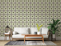 Farmhouse Timeless Backsplash Olive Wallpaper⁠