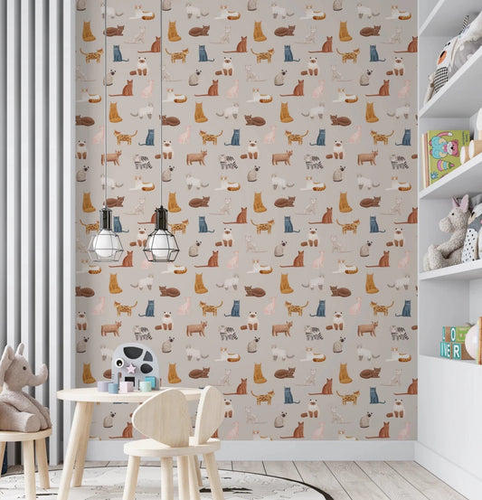 Feline Friends Forever Wallpaper⁠