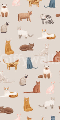 Feline Friends Forever Wallpaper⁠