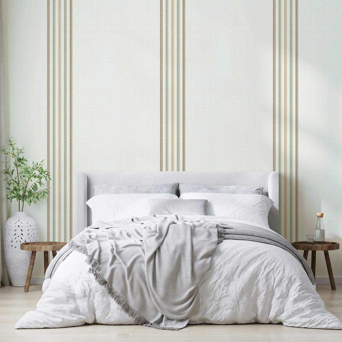 Cozy, fall-themed wall mural


