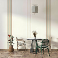 Striped design with autumnal warmth

