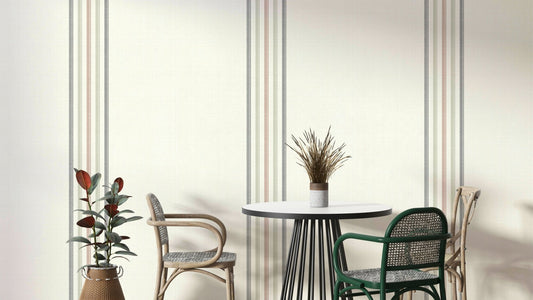 Fine Stripes Farmhouse Wallpaper

