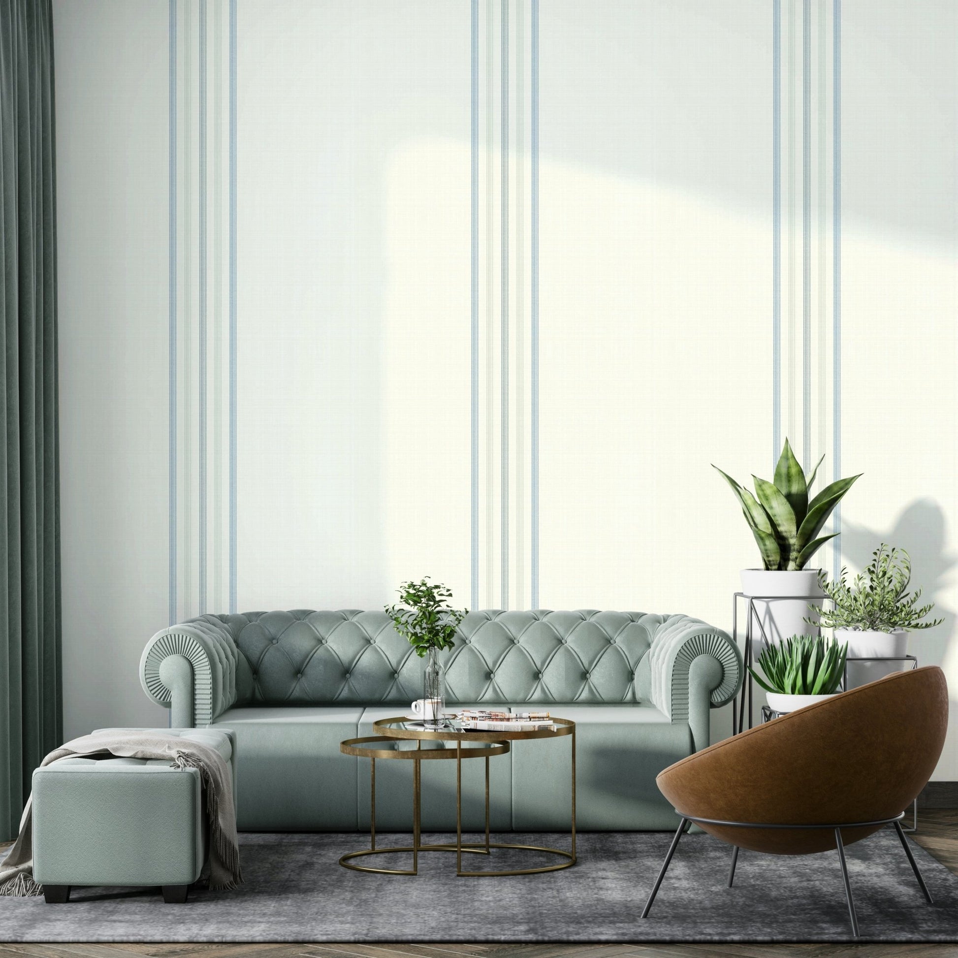 Light vertical lines in traditional design
