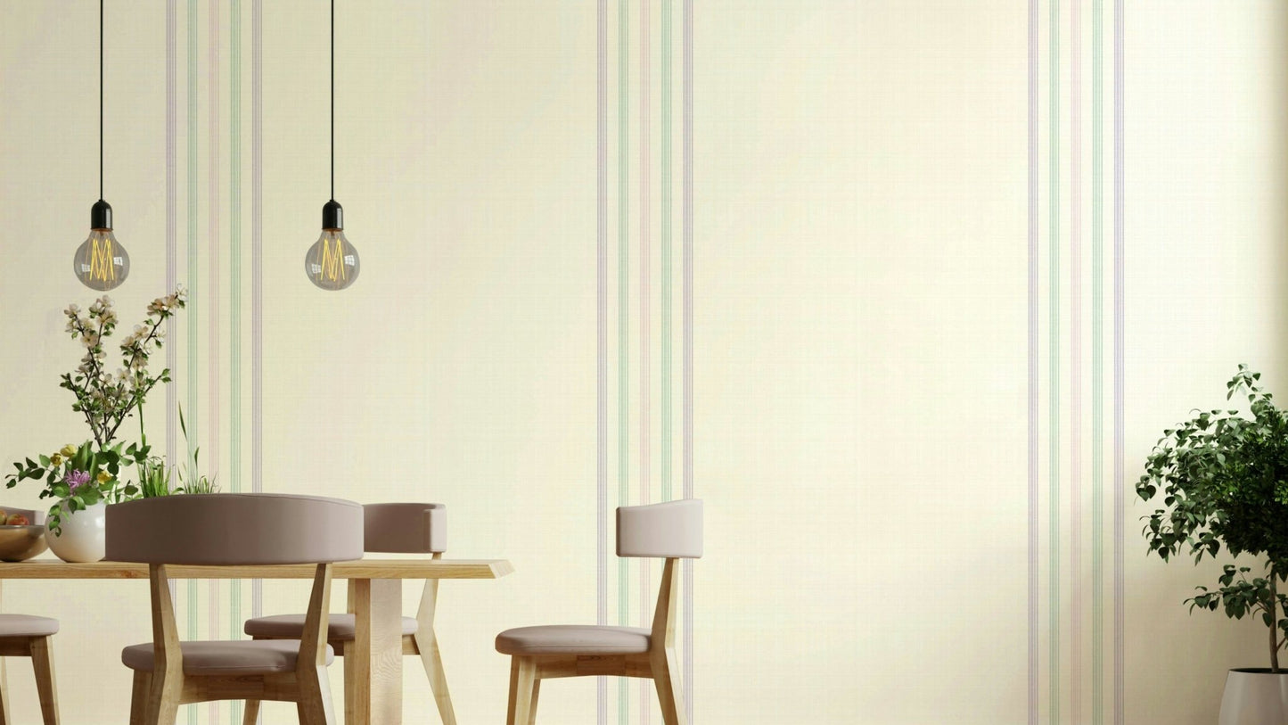 Pastel stripe wallpaper with soft colors
